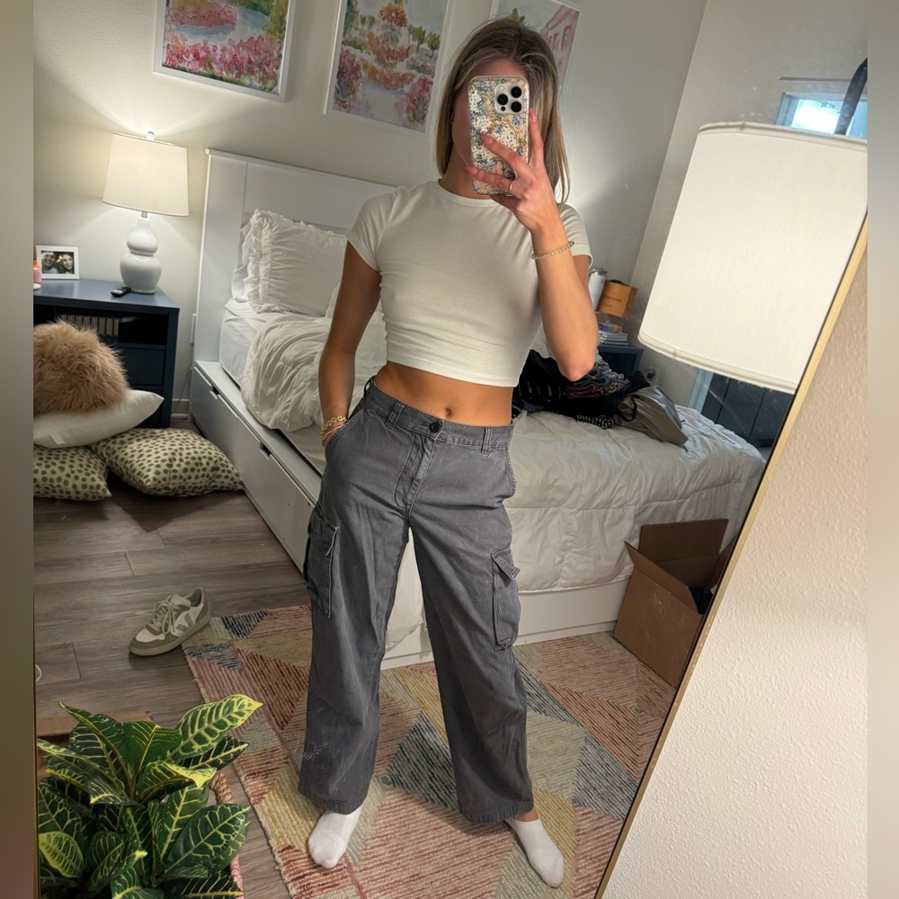 Madewell Grey Cargo Pants